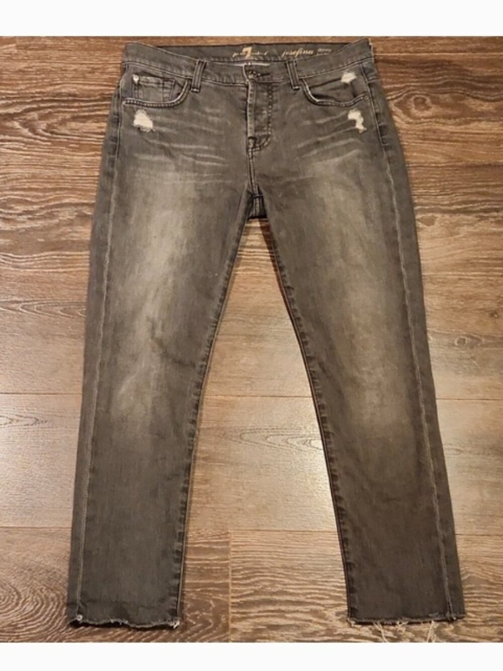 ❤ 7 FOR ALL MANKIND JOSEFINA SKINNY BOYFRIEND JEANS, 4 (27) - Picture 2 of 11